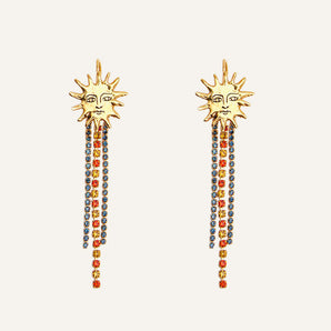 Sculpted Supernova Gold Soleil Earrings